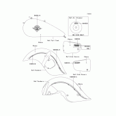 Схема узла: Decals(ebony)(r2) для Kawasaki VN1500 Vulcan 1500 Drifter