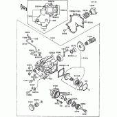 Схема узла: Front bevel gear(1/2) для Kawasaki VN1500 VN-15 SE