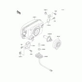 Схема вузла: Headlight(s) для Kawasaki EX250 ZZR250