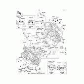 Схема вузла: Crankcase(1/2)(r2-r5) для Kawasaki VN1500 Vulcan 1500 Drifter