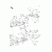 Схема вузла: Заднє крило для Kawasaki EX400 Ninja 400R
