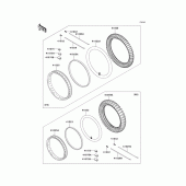 Схема узла: Колеса (Шины) для Kawasaki KL650 KLR650