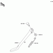 Схема вузла: Stand(s) для Kawasaki VN1500 VN1500 Drifter