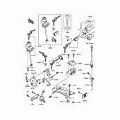 Схема вузла: Замок запалювання для Kawasaki BJ250