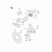 Схема вузла: Заднє гальмо для Kawasaki ZG1400 Concours 14