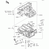 Схема вузла: Картер двигуна для Kawasaki ZX1400 ZZR1400 ABS