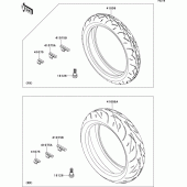 Схема узла: Шины для Kawasaki ZR800 Z800