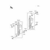 Схема вузла: Підвіска/задній амортизатор для Kawasaki ZR400 ZRX-II