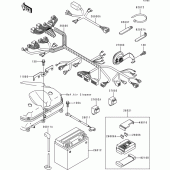 Схема вузла: Електроустаткування для Kawasaki ZX900 Ninja ZX-9R