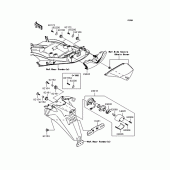 Схема вузла: Задній ліхтар (Stop-сигнал) для Kawasaki ZX1400 ZZR1400