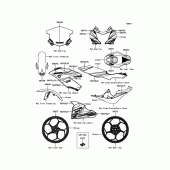 Схема вузла: Decals(Green) для Kawasaki BX250 NINJA 250SL ABS