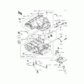 Схема узла: Картер двигателя для Kawasaki ZX600 Ninja ZX-6R
