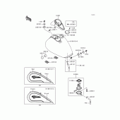 Схема вузла: Паливний бак(1/2) для Kawasaki VN1500 Vulcan 1500 Nomad Fi