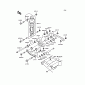 Схема вузла: Підвіска/задній амортизатор для Kawasaki ZR750 ZR-7S