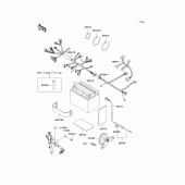 Схема вузла: Електроустаткування для Kawasaki KL250 KLR250