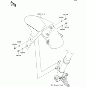 Схема вузла: Переднє крило для Kawasaki ZX1000 Ninja ZX-10R