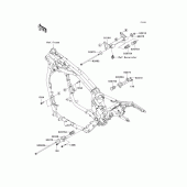 Схема узла: Крепление двигателя для Kawasaki VN1600 Vulcan 1600 Classic