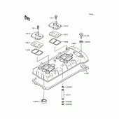 Схема узла: Клапанная крышка для Kawasaki ZX750 Ninja ZX-7RR