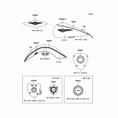 Схема вузла: Decals(Red/Silver) для Kawasaki VN1700 VN1700 Classic Tourer ABS