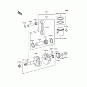 Схема вузла: Crankshaft/piston для Kawasaki KMX80 KSR-II