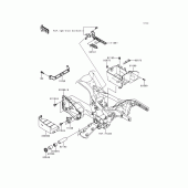 Схема вузла: Батарейний відсік для Kawasaki VN1500 Vulcan 1500 Nomad Fi