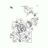 Схема узла: Воздушный фильтр для Kawasaki VN400 Vulcan