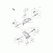 Схема вузла: Сигнал повороту для Kawasaki ER250 Z250 ABS
