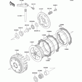 Схема вузла: Зчеплення для Kawasaki ZR750 ZR-7S