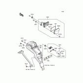 Схема вузла: Taillight(s) для Kawasaki KLX125 KLX125