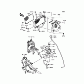 Схема узла: Радиатор для Kawasaki KLE300 Versys-X 300 ABS