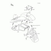 Схема вузла: Крило для Kawasaki ZX600 GPX600R