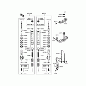 Схема вузла: Вилка передньої осі для Kawasaki KX85 KX85