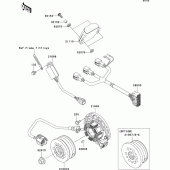 Схема узла: Генератор для Kawasaki KX250/ KX252 KX250