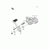 Схема вузла: Педаль гальма/Torque Link для Kawasaki ZG1400 Concours 14 ABS