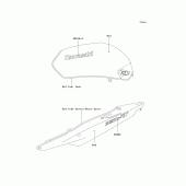 Схема вузла: Decals(red) для Kawasaki ZR750 ZR-7