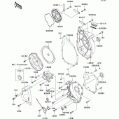 Схема узла: Engine cover(s) для Kawasaki ZX750 Ninja ZX-7R