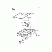 Схема вузла: Oil Pan для Kawasaki EN650 Vulcan S ABS