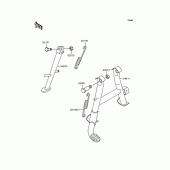 Схема вузла: Підставка для Kawasaki ZR750 ZR-7S