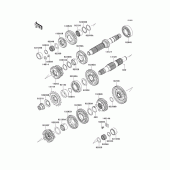 Схема узла: Трансмиссия для Kawasaki EX650 Ninja 650