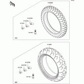 Схема узла: Шины для Kawasaki ZR750 Z750S