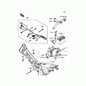 Схема вузла: Провід та електричні компоненти для Kawasaki KLX110 KLX110L