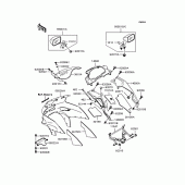 Схема узла: Обтекатель (ZX400-N4) для Kawasaki ZX400 ZZR400