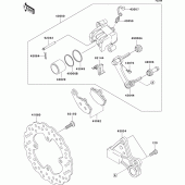 Схема вузла: Заднє гальмо для Kawasaki ZX636 Ninja ZX-6R