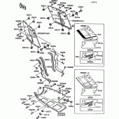 Схема вузла: Cowling lowers(1/3)(zx1000-b1) для Kawasaki ZX1000 ZX-10