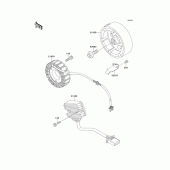 Схема вузла: Генератор для Kawasaki EX500 GPZ500