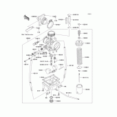 Схема узла: Карбюратор(1/2) для Kawasaki KX65