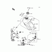 Схема вузла: Паливний бак для Kawasaki KLX140 KLX140