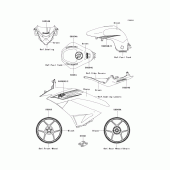 Схема вузла: Decals(green)(rbf) для Kawasaki ZX600 Ninja ZX-6R
