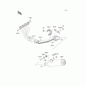 Схема узла: Выхлопная система (s) для Kawasaki ZX1200 Ninja ZX-12R