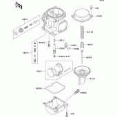 Схема узла: Комплектующие карбюратора для Kawasaki ZR1100 ZRX1100-II